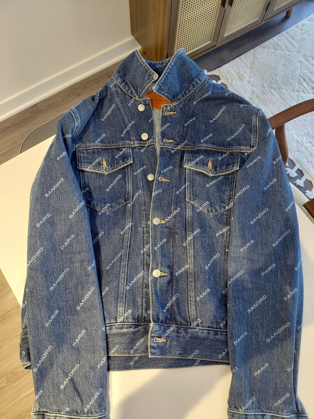 Sandro Paris Mens Denim Jacket XXL
